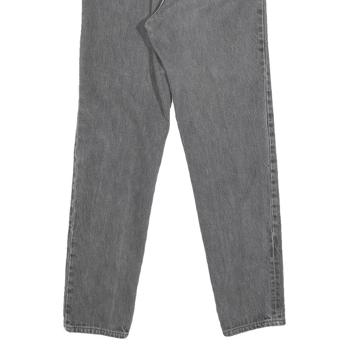 LEVI'S Womens Grey Regular Straight Denim Medium W24 L29 Button Closure Jeans