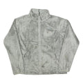 THE NORTH FACE Womens Grey Fleece Jacket L Polyester Soft Warm Casual Zip Up