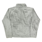 THE NORTH FACE Womens Grey Fleece Jacket L Polyester Soft Warm Casual Zip Up