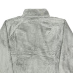 THE NORTH FACE Womens Grey Fleece Jacket L Polyester Soft Warm Casual Zip Up