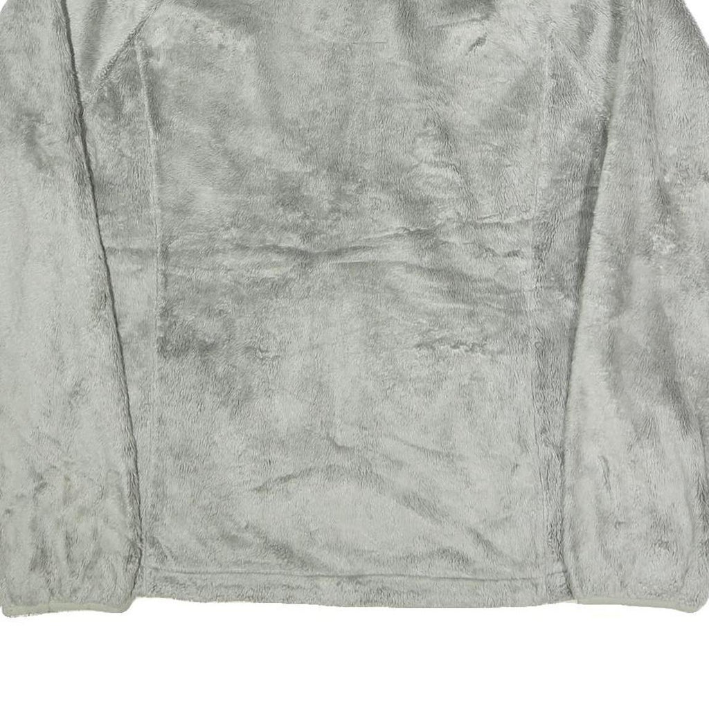 THE NORTH FACE Womens Grey Fleece Jacket L Polyester Soft Warm Casual Zip Up