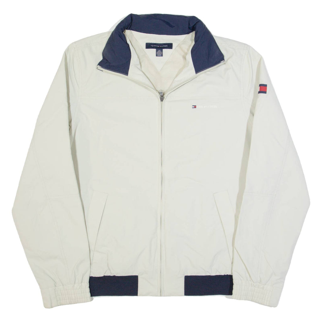 TOMMY HILFIGER Mens Bomber Jacket Cream S