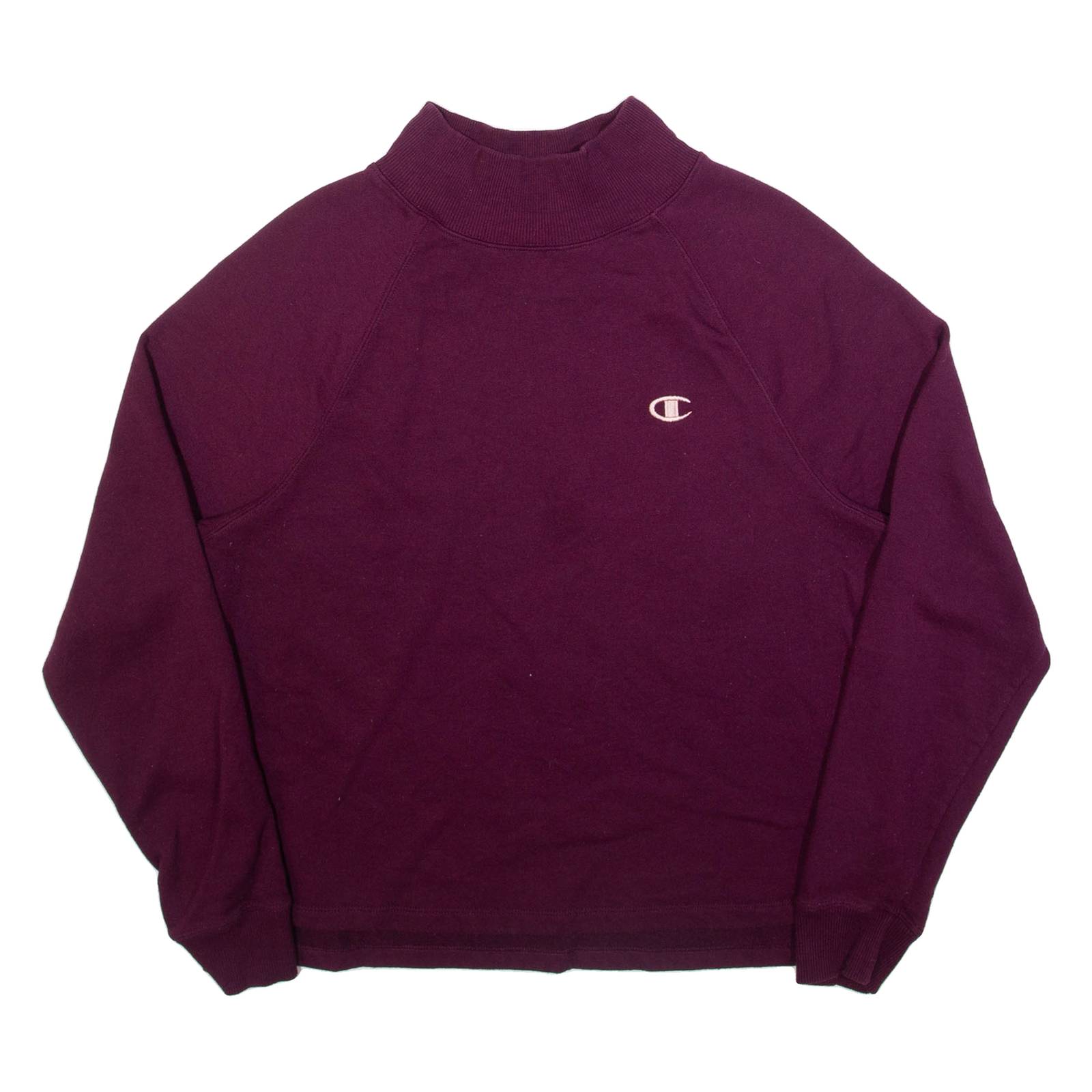 CHAMPION Womens Sweatshirt Purple L