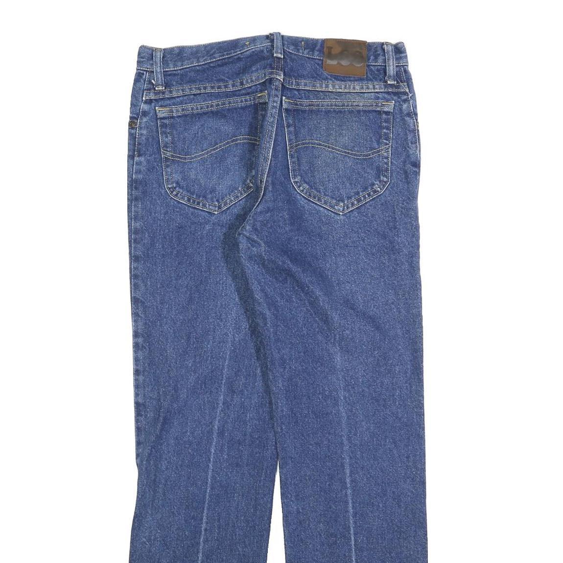 LEE Mens Regular Fit Blue Denim Classic Jeans W31 L30 Zip Closure