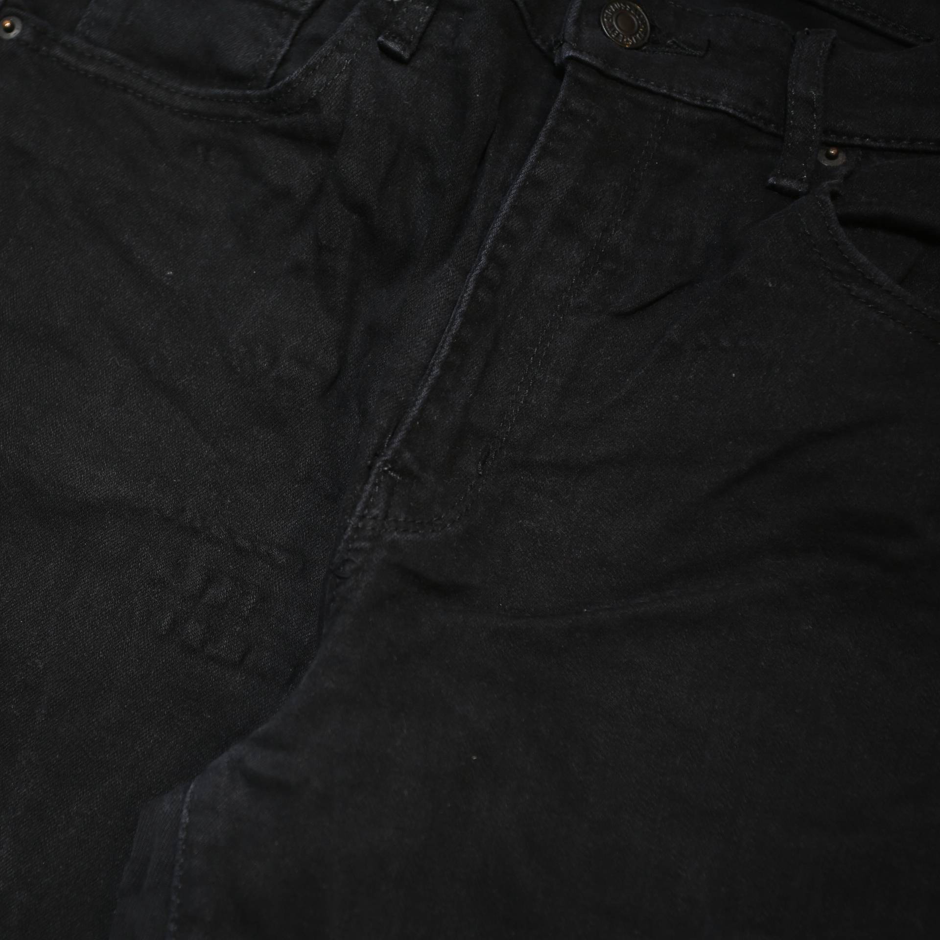 LEVI'S 724 BIG E Womens Jeans Black Regular Straight Denim W29 L28 Slim Fit