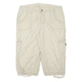 ST JOHNS BAY Womens Shorts Beige Casual XL W34 Cotton Blend Cargo Style