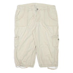 ST JOHNS BAY Womens Shorts Beige Casual XL W34 Cotton Blend Cargo Style