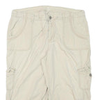ST JOHNS BAY Womens Shorts Beige Casual XL W34 Cotton Blend Cargo Style