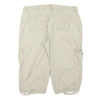 ST JOHNS BAY Womens Shorts Beige Casual XL W34 Cotton Blend Cargo Style