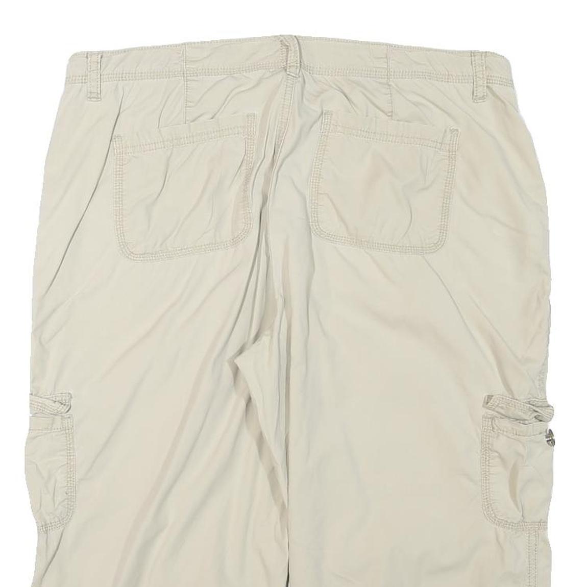ST JOHNS BAY Womens Shorts Beige Casual XL W34 Cotton Blend Cargo Style