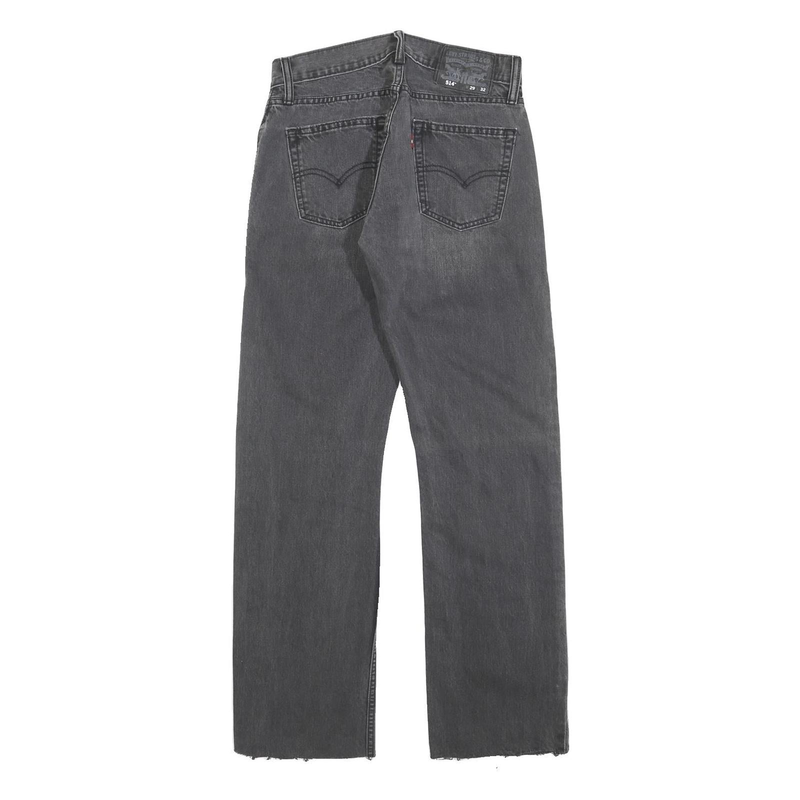 LEVI'S 514 Classic Mens Jeans Black Classic Straight Denim Rinse W29 L32