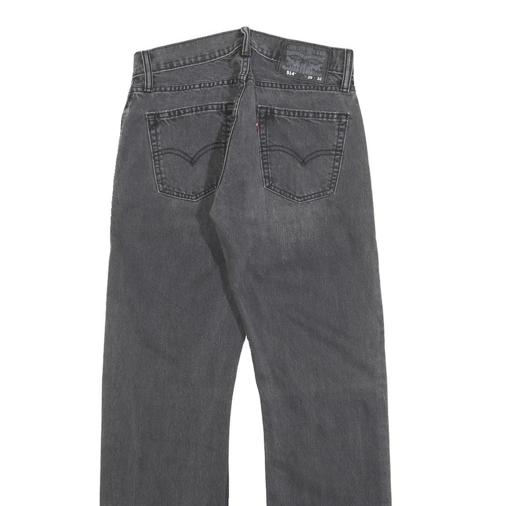 LEVI'S 514 Classic Mens Jeans Black Classic Straight Denim Rinse W29 L32