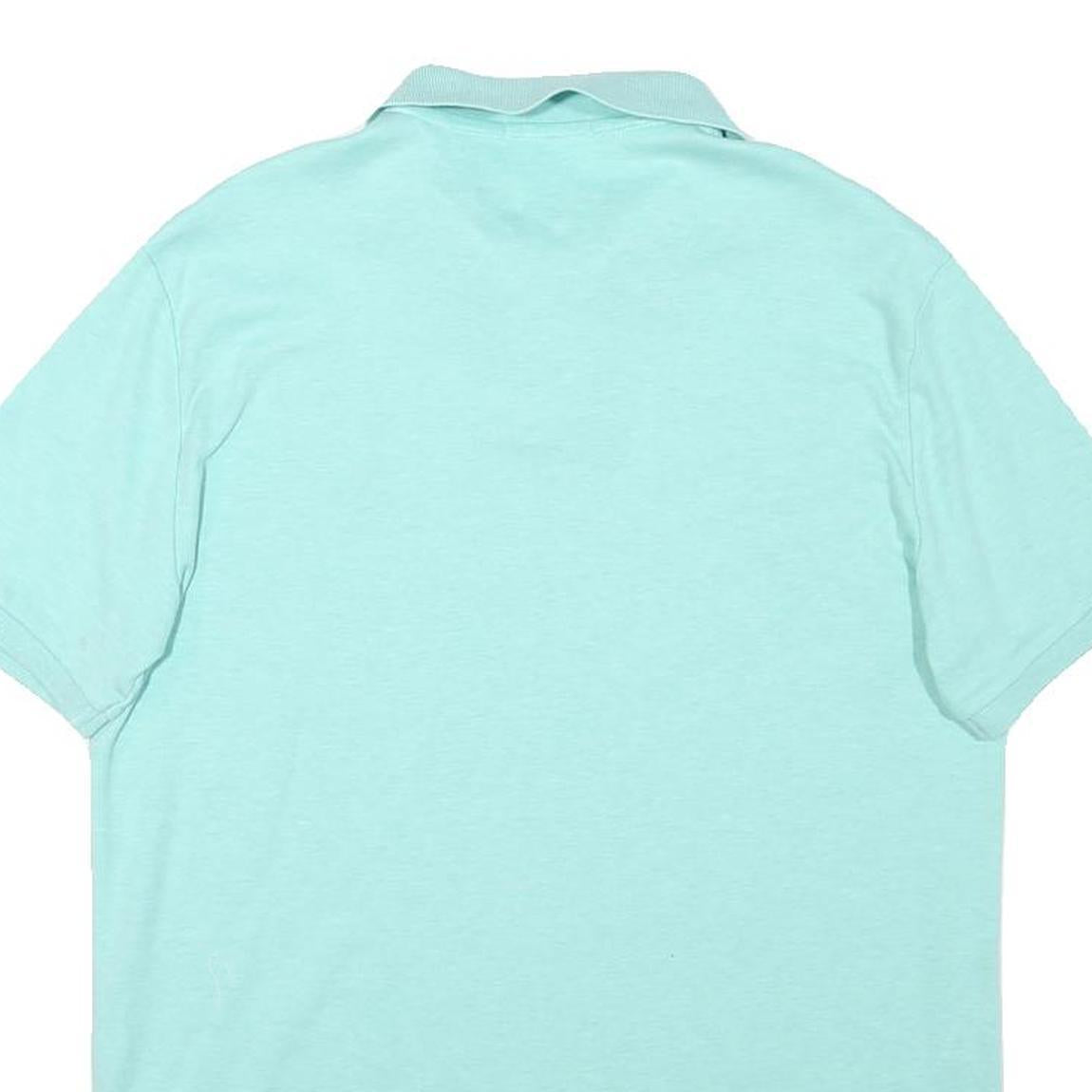 POLO RALPH LAUREN Mens Blue Short Sleeve Plain S Classic Cotton Polo Shirt