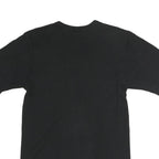 CHAMPION Mens Black Graphic T-Shirt S Short Sleeve Crew Neck Logo Print