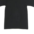 CHAMPION Mens Black Graphic T-Shirt S Short Sleeve Crew Neck Logo Print