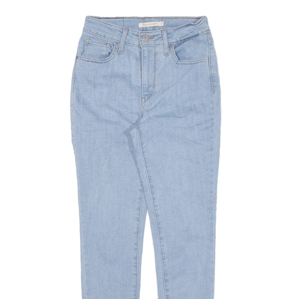 LEVI'S 721 High Rise Womens Jeans Blue Slim Skinny W25 L27
