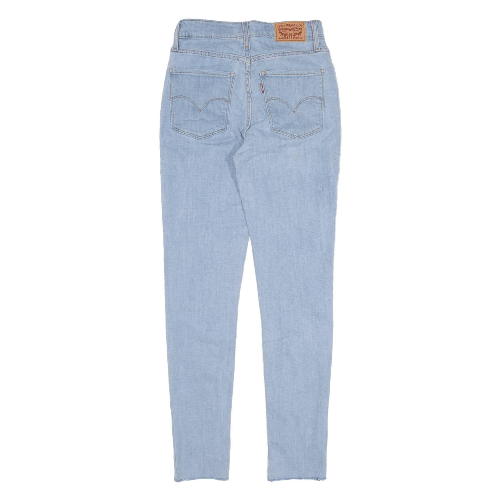 LEVI'S 721 High Rise Womens Jeans Blue Slim Skinny W25 L27
