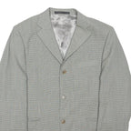 MARKS & SPENCER Mens Grey Wool Classic Jacket M Woven Button Closure