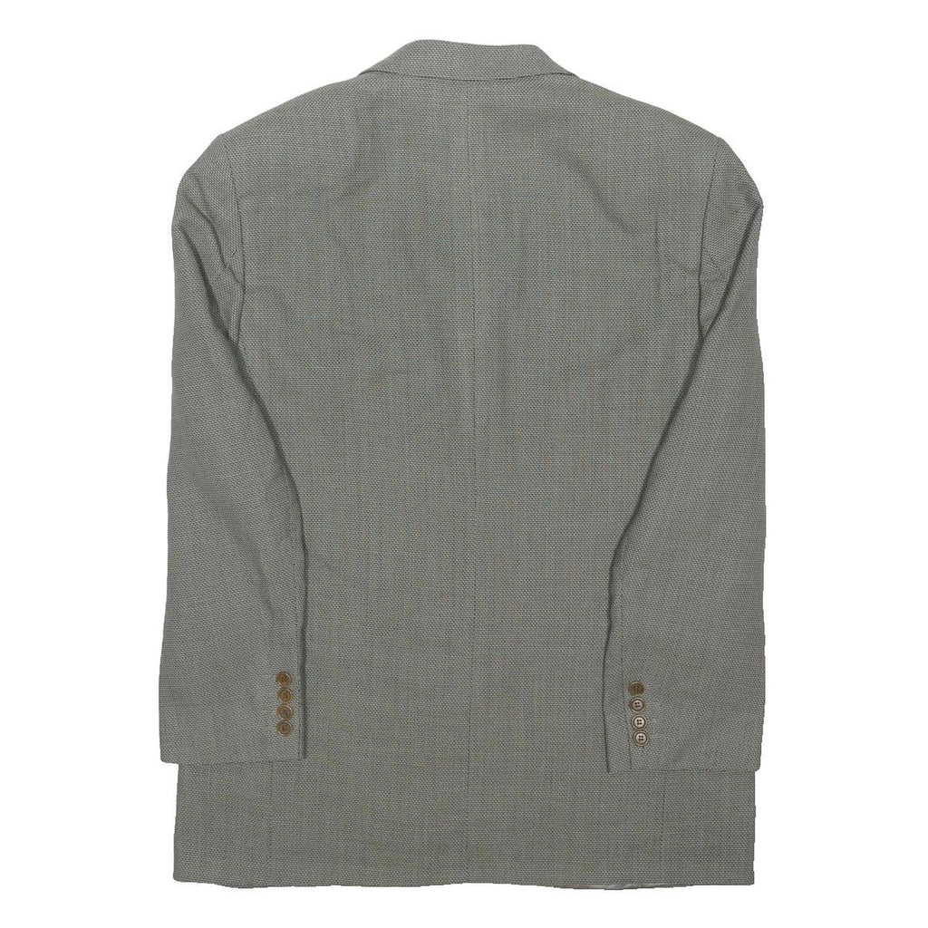 MARKS & SPENCER Mens Grey Wool Classic Jacket M Woven Button Closure