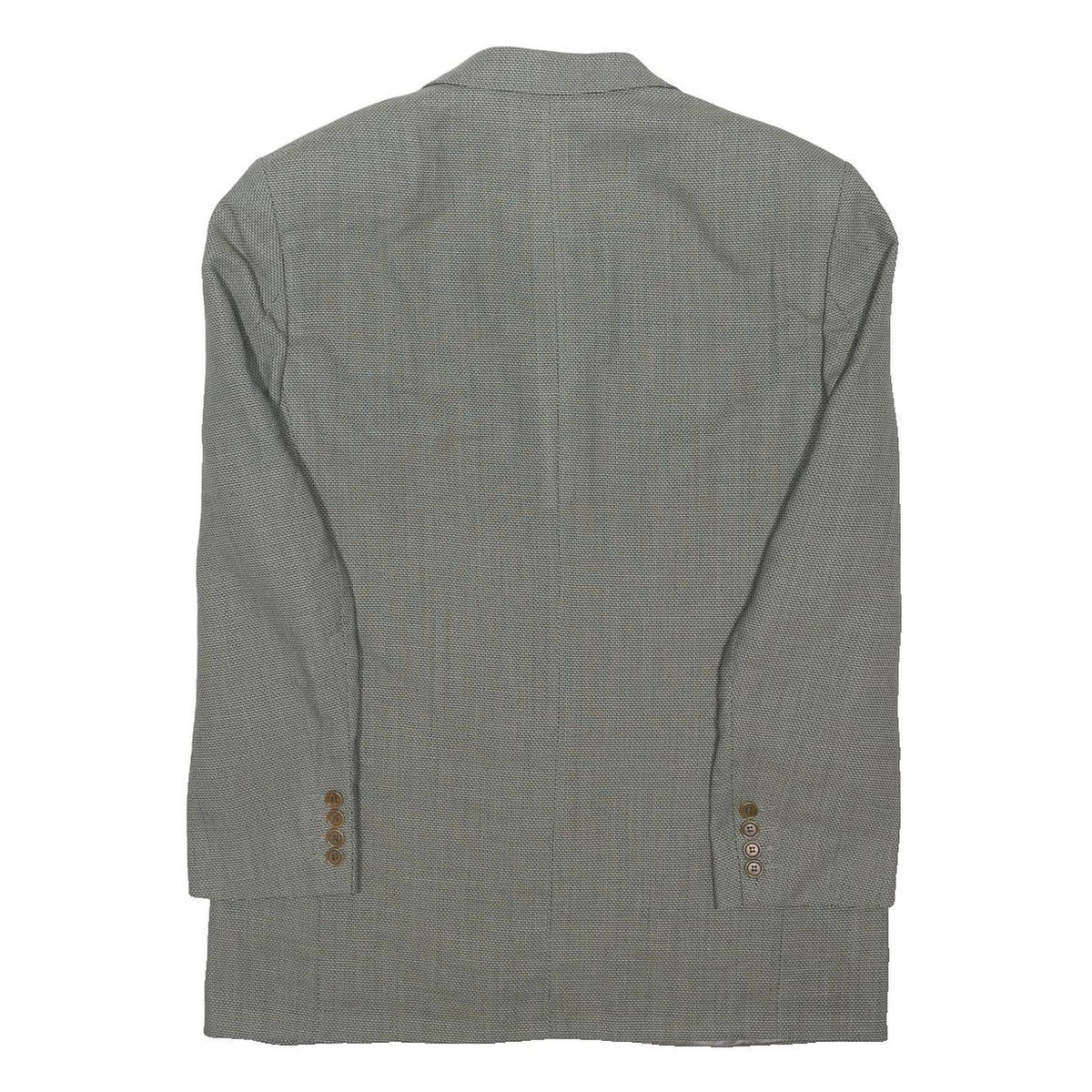 MARKS & SPENCER Mens Grey Wool Classic Jacket M Woven Button Closure