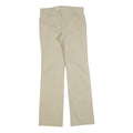 DICKIES Womens Cotton Blend Beige Relaxed Straight Trousers W28 L30 Casual