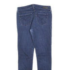 LEVI'S Womens Slim Blue Denim Jeans W26 L27 Zip Cotton Blend