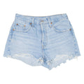 LEVI'S 501 BIG E Cut-Off Womens Denim Shorts Blue XS W25