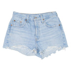 LEVI'S 501 BIG E Cut-Off Womens Denim Shorts Blue XS W25