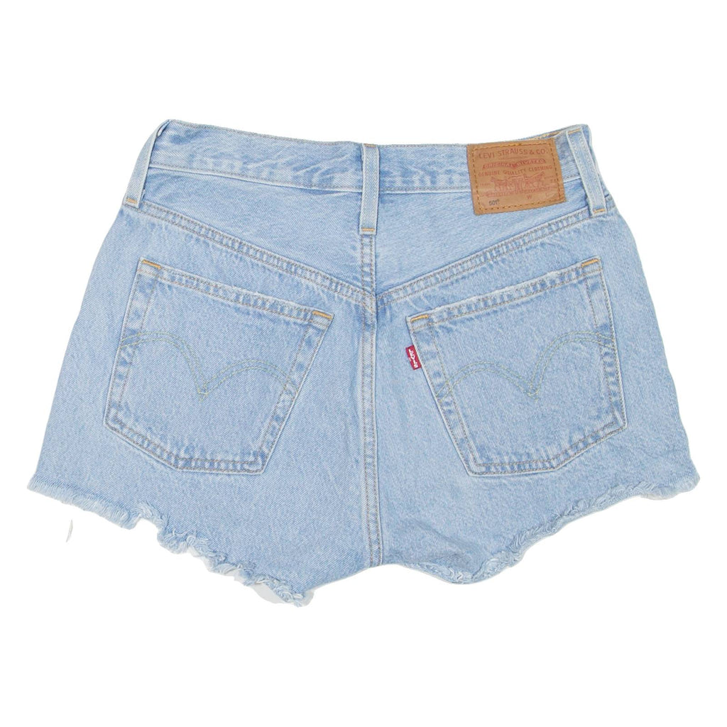 LEVI'S 501 BIG E Cut-Off Womens Denim Shorts Blue XS W25
