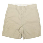 DICKIES Mens Shorts Beige Casual Plain L W36 Workwear Cotton Blend
