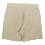 DICKIES Mens Shorts Beige Casual Plain L W36 Workwear Cotton Blend