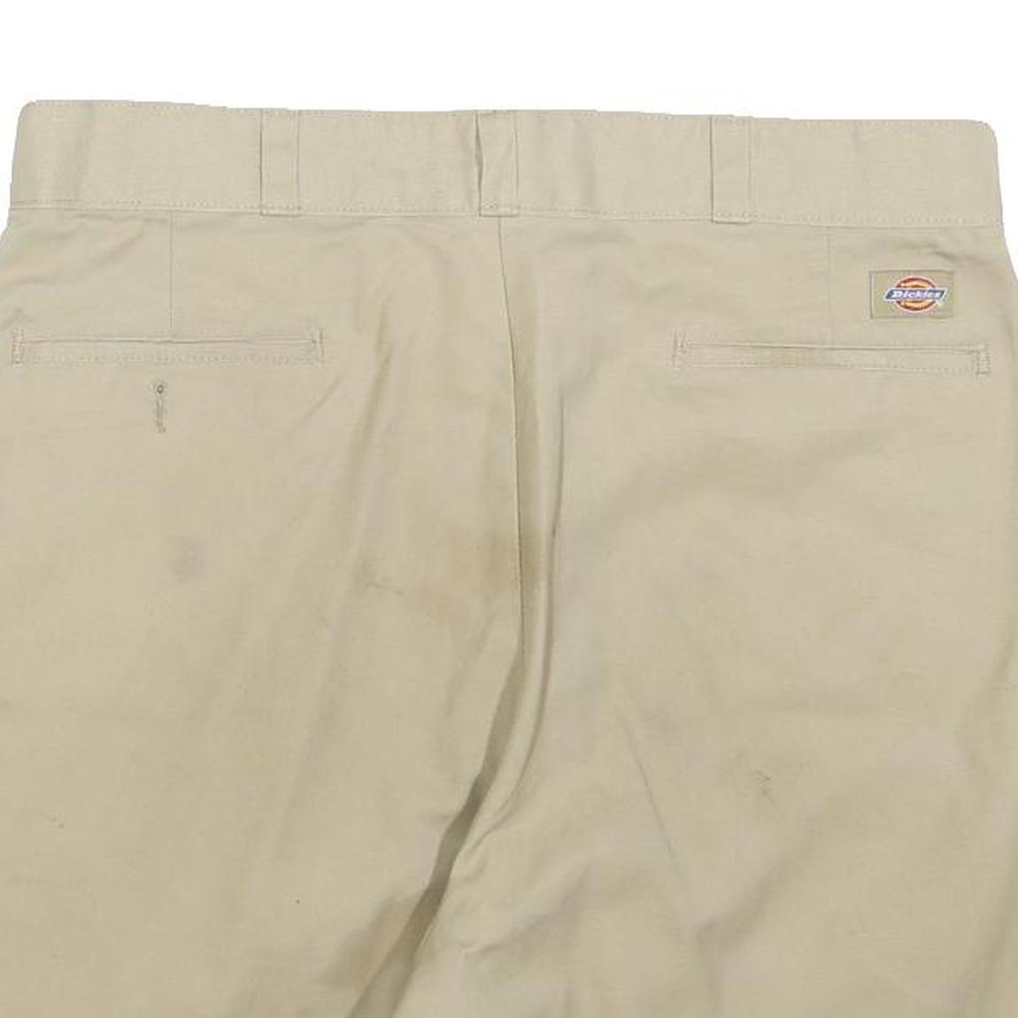 DICKIES Mens Shorts Beige Casual Plain L W36 Workwear Cotton Blend