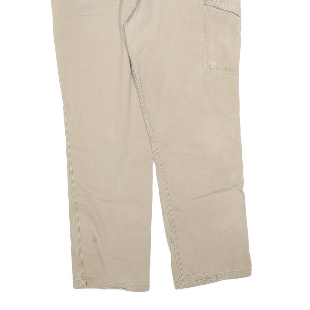 CARHARTT Mens Relaxed Fit Work Jeans Beige Cotton Blend W38 L32 Utility Pockets