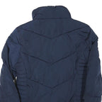 TOMMY HILFIGER Womens Navy Blue Zip Jacket XS Polyester Blend Plain Casual Warm