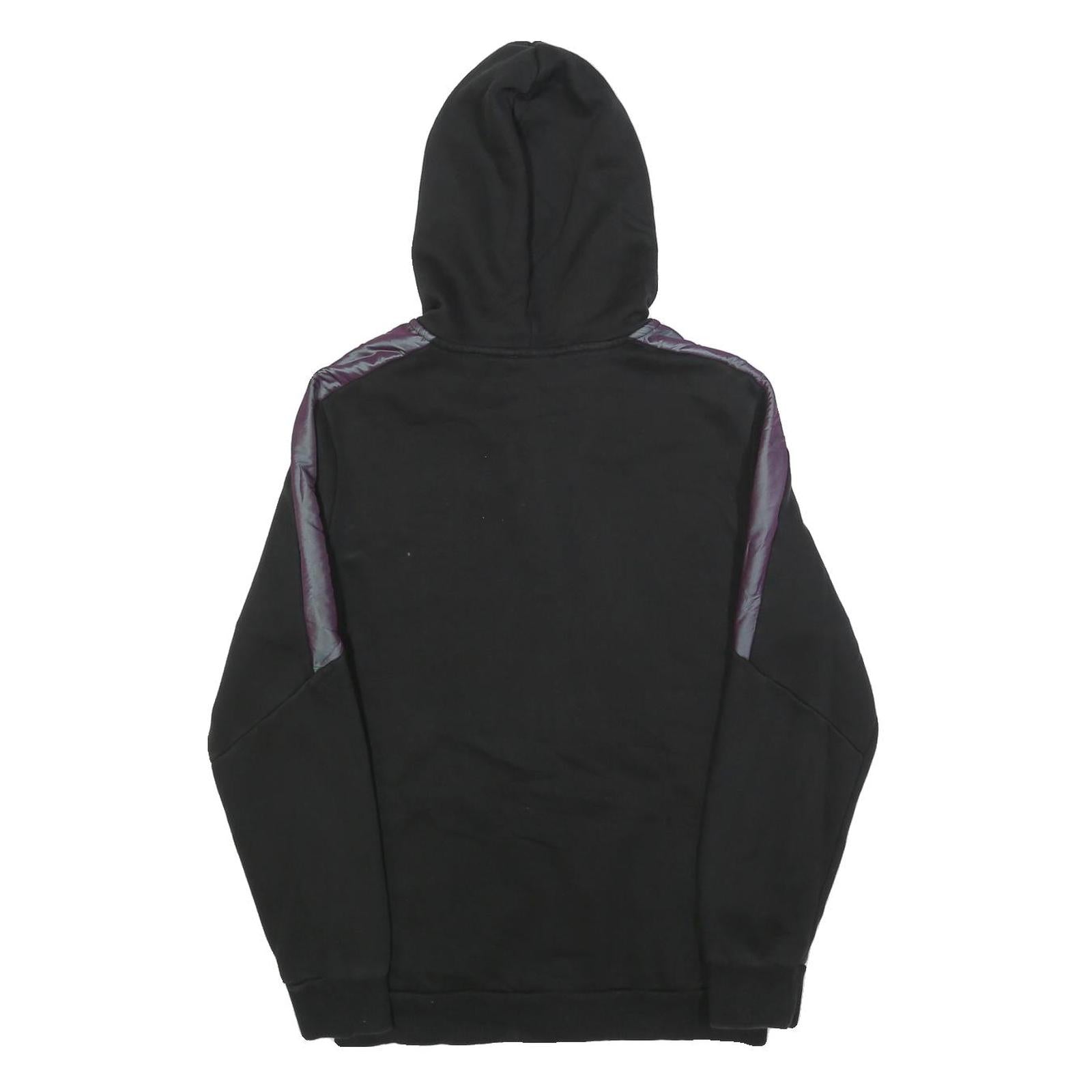 PUMA Mens Black Cotton Blend Full Zip Hoodie S Sports Casual Sweatshirt