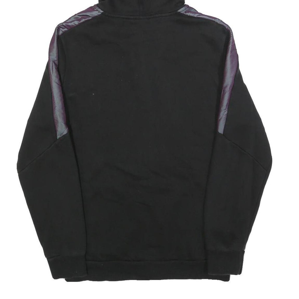 PUMA Mens Black Cotton Blend Full Zip Hoodie S Sports Casual Sweatshirt