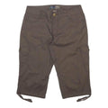 BEAU Womens Shorts Brown Cargo Cotton Blend M W30 Utility Casual