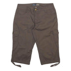 BEAU Womens Shorts Brown Cargo Cotton Blend M W30 Utility Casual