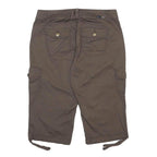 BEAU Womens Shorts Brown Cargo Cotton Blend M W30 Utility Casual