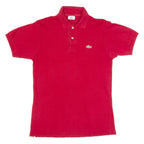 LACOSTE Mens Polo Shirt Red S