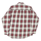 FIELD & STREAM Mens Red & White Check Shirt L Long Sleeve Cotton Blend Casual