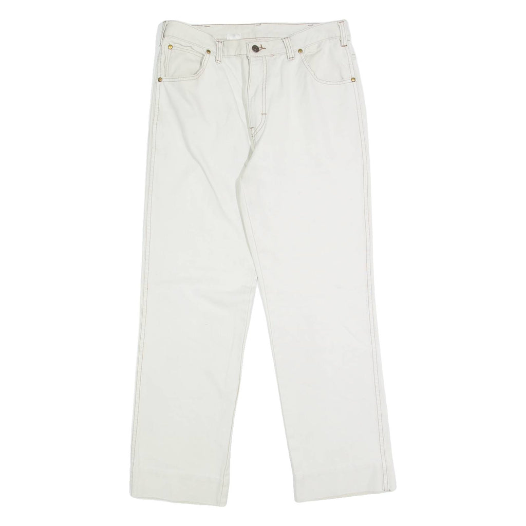 CV Womens Trousers White Regular Straight W30 L23