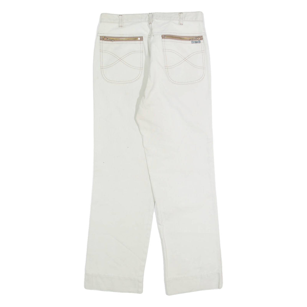 CV Womens Trousers White Regular Straight W30 L23