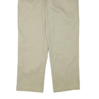 DICKIES Mens Regular Fit Beige Cotton Blend Trousers W38 L29 Workwear Zip
