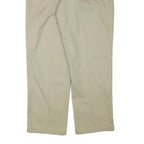 DICKIES Mens Regular Fit Beige Cotton Blend Trousers W38 L29 Workwear Zip