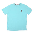 STONE ISLAND Mens Blue T-Shirt 2XL Short Sleeve Crew Neck Casual Cotton Blend
