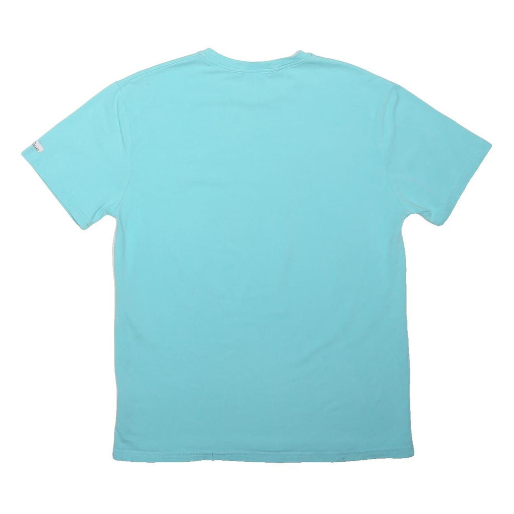 STONE ISLAND Mens Blue T-Shirt 2XL Short Sleeve Crew Neck Casual Cotton Blend