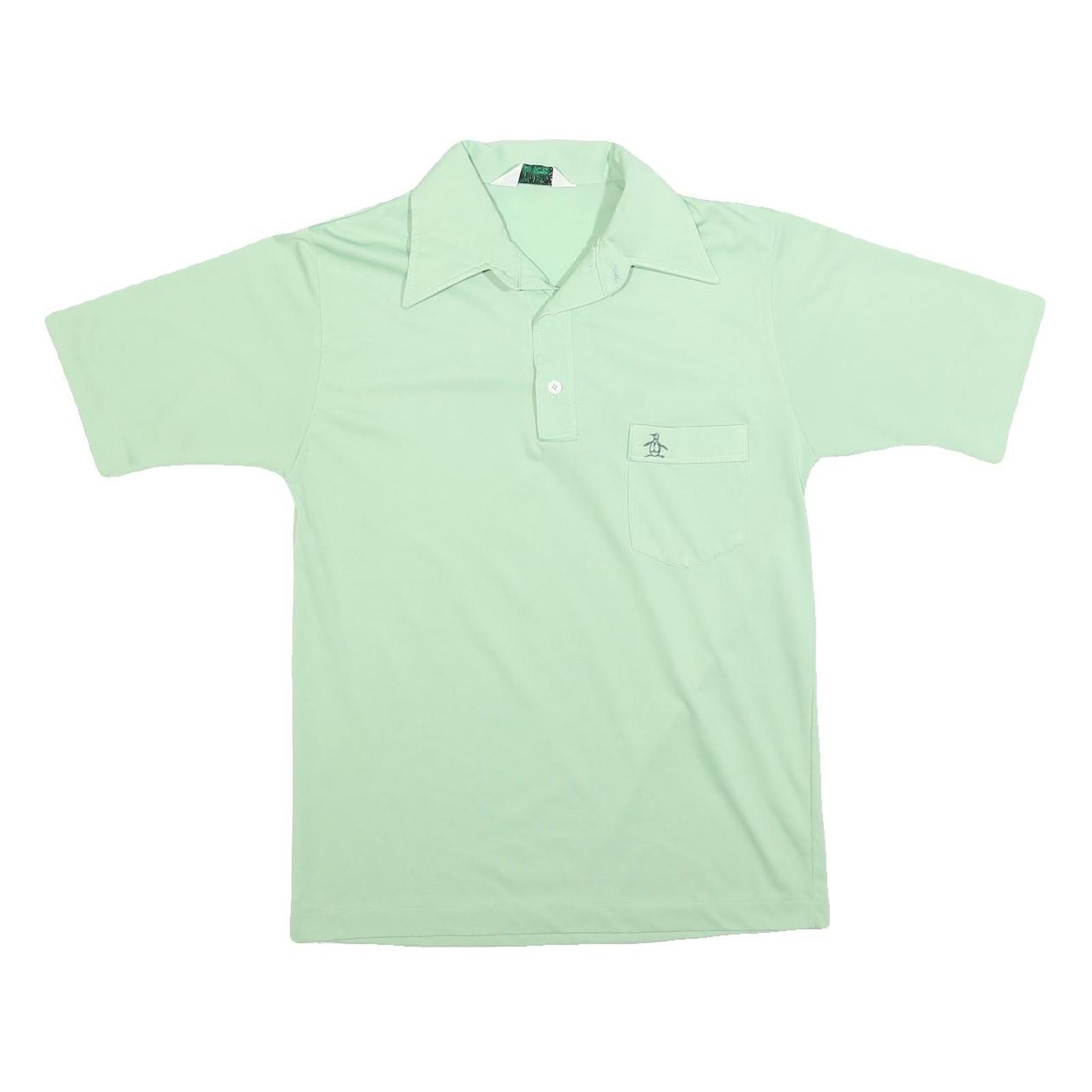 GRAND SLAM Mens Light Green Short Sleeve Plain Pocket Polo Shirt M Classic