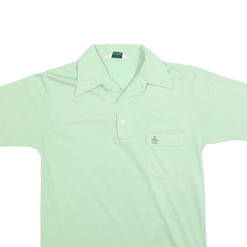 GRAND SLAM Mens Light Green Short Sleeve Plain Pocket Polo Shirt M Classic