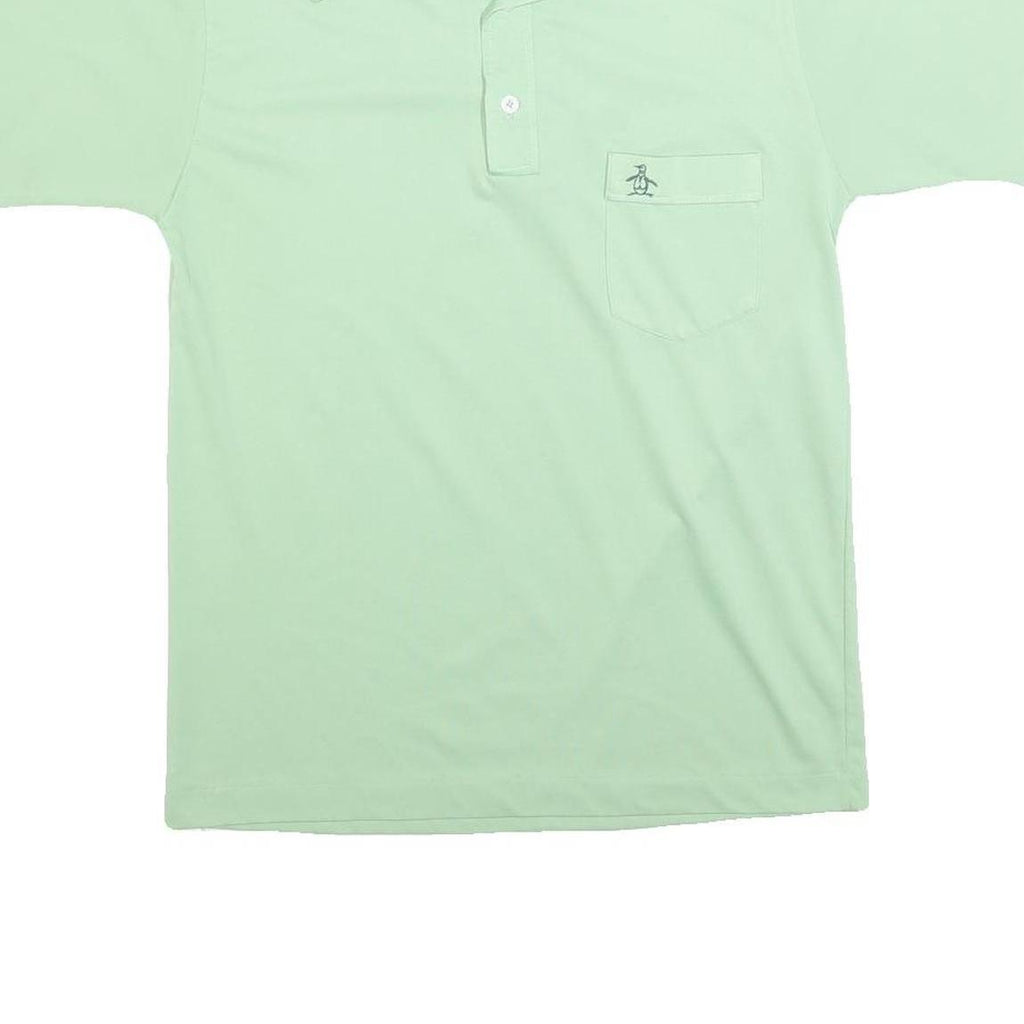 GRAND SLAM Mens Light Green Short Sleeve Plain Pocket Polo Shirt M Classic